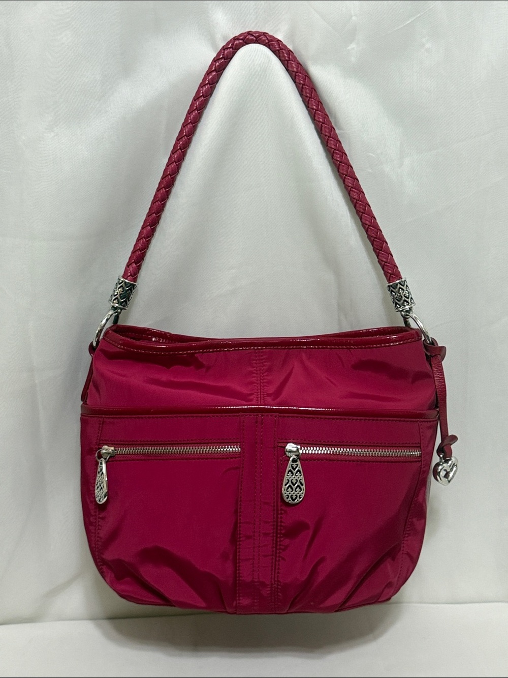 Brighton Nylon Hobo In Red